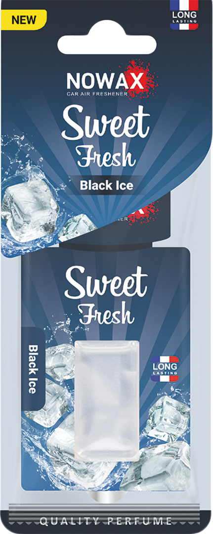 Ароматизатор для авто NOWAX мембранний Sweet Fresh NEW Black Ice (NX00122) - Фото 1