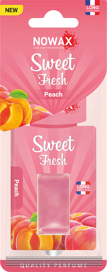 Ароматизатор для авто NOWAX мембранний Sweet Fresh NEW Peach (NX00126) - Фото 1