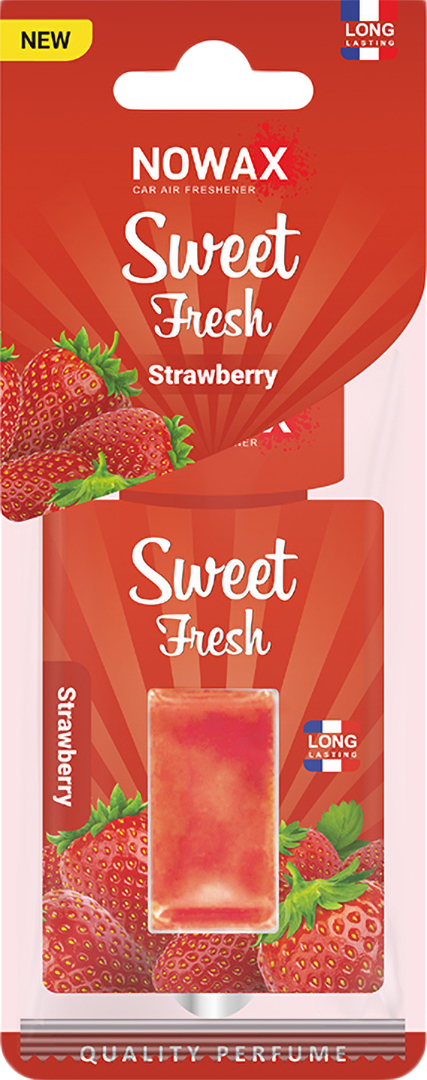 Ароматизатор для авто NOWAX мембранний Sweet Fresh NEW Strawberry (NX00127) - Фото 1