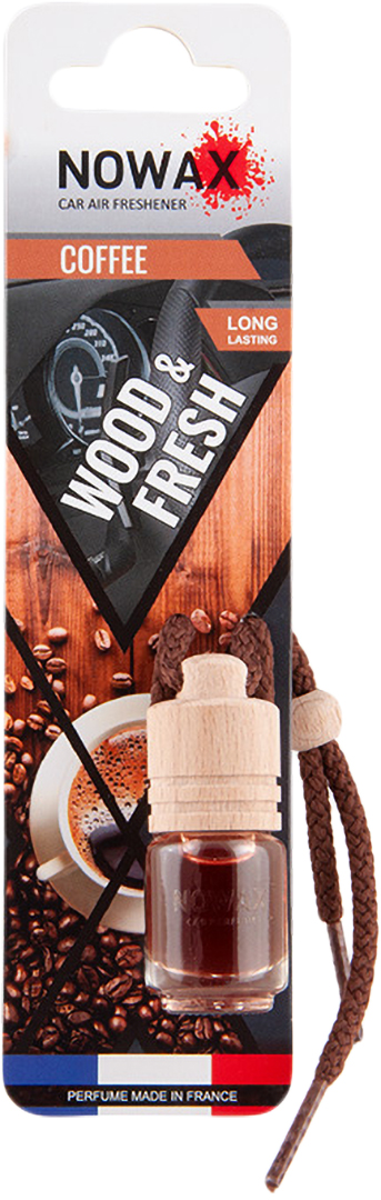 Ароматизатор для авто NOWAX Wood&Fresh Coffee 5 мл (NX07704) - Фото 1