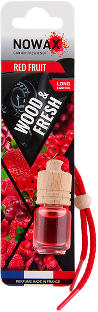 Ароматизатор для авто NOWAX Wood&Fresh Red Fruits 5 мл (NX07710) - Фото 1