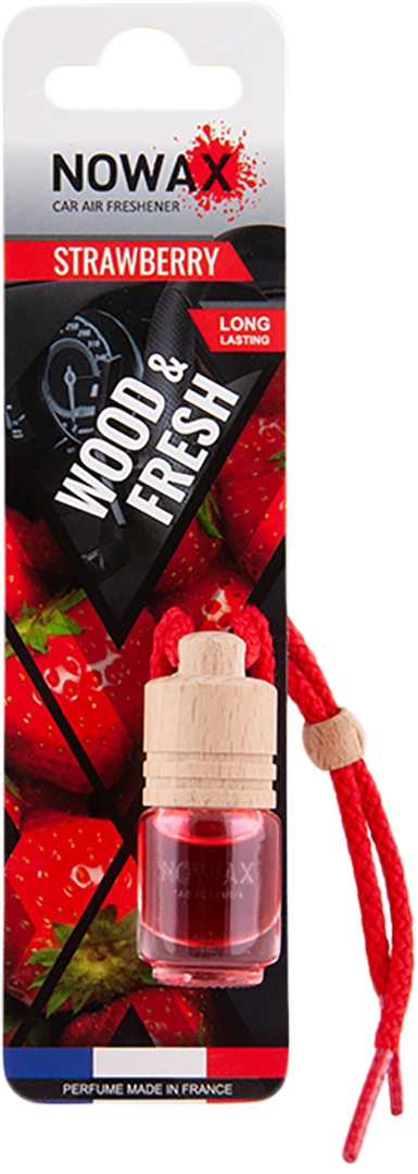Ароматизатор для авто NOWAX Wood&Fresh Strawberry 5 мл (NX07712) - Фото 1