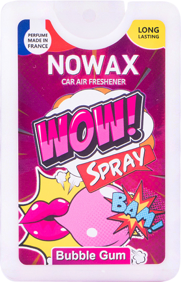 Ароматизатор для авто NOWAX з розпилювачем WOW Spray 18 мл Bubble Gum (NX00137) - Фото 1
