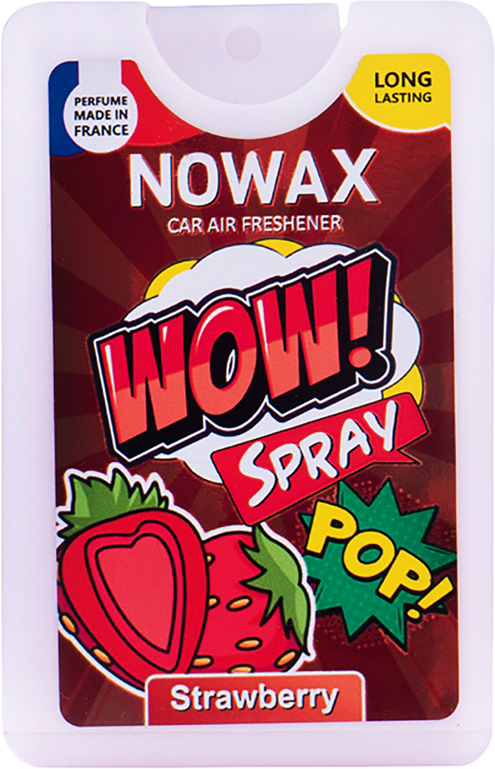 Ароматизатор для авто NOWAX з розпилювачем WOW Spray 18 мл Strawberry (NX00143) - Фото 1