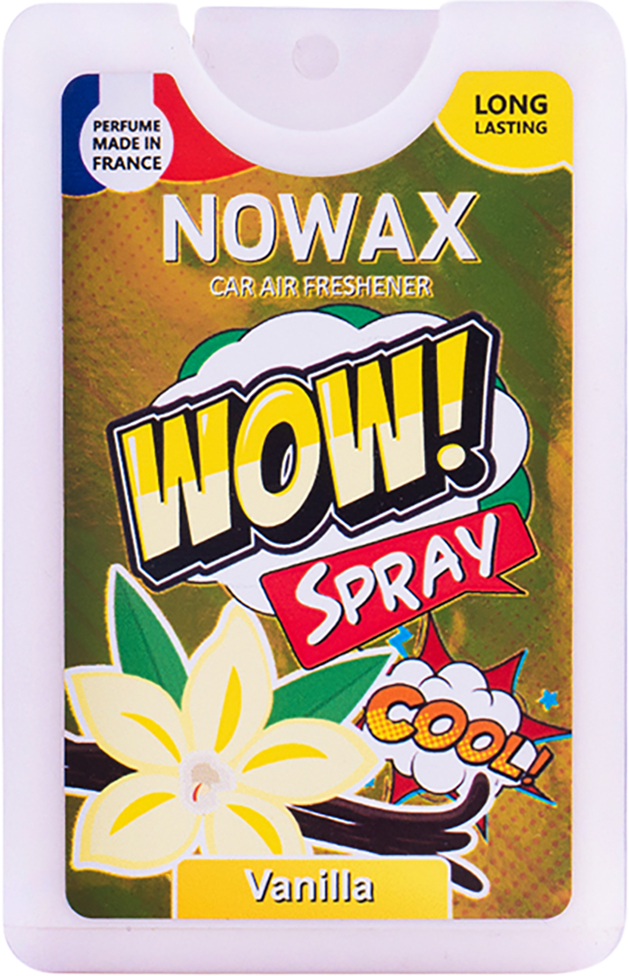Ароматизатор для авто NOWAX з розпилювачем WOW Spray 18 мл Vanilla (NX00144) - Фото 1