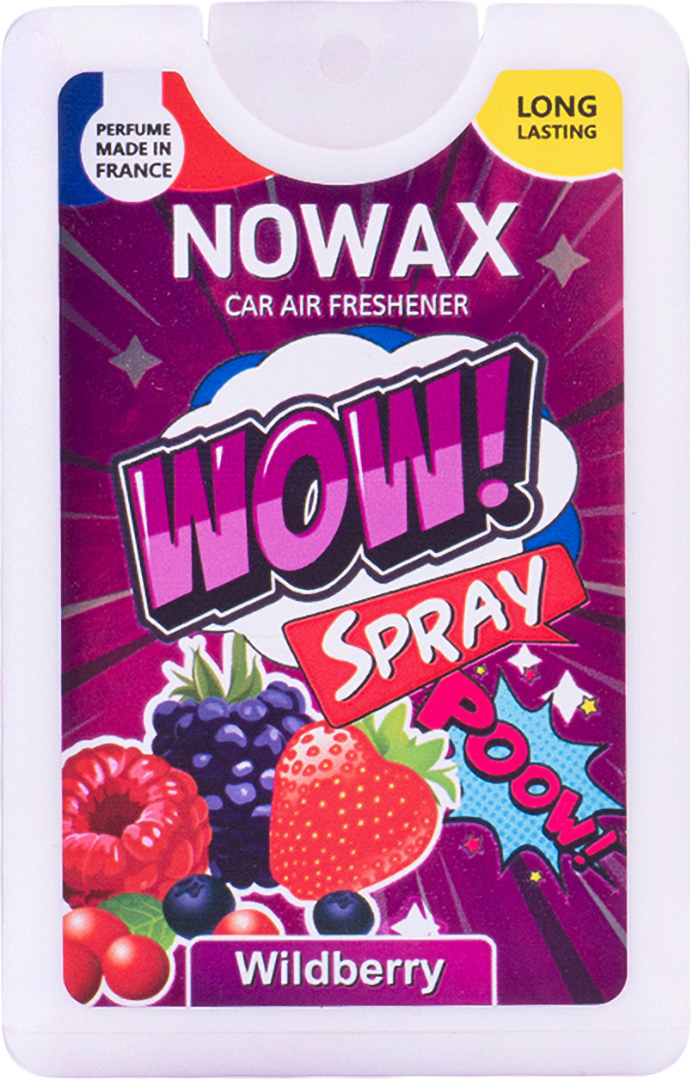 Ароматизатор для авто NOWAX з розпилювачем WOW Spray 18 мл Wildberry (NX00145) - Фото 1