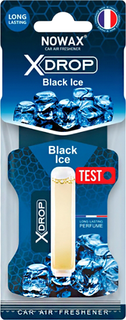 Ароматизатор для авто NOWAX целлюлозный с капсулой X Drop Black Ice (NX07727) - Фото 1