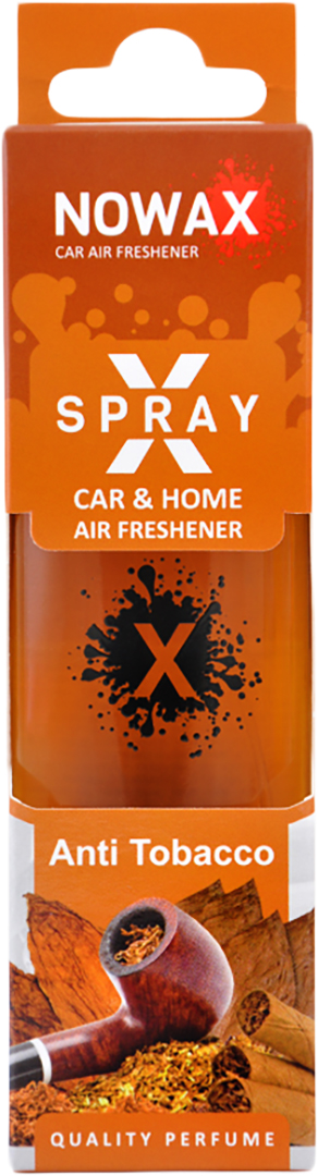 Ароматизатор для авто NOWAX с распылителем X Spray Anti Tobacco 50 мл (NX07606) - Фото 1