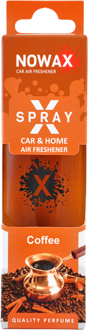 Ароматизатор для авто NOWAX з розпилювачем X Spray Coffee 50 мл (NX07596) - Фото 1