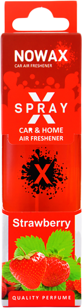 Ароматизатор для авто NOWAX з розпилювачем X Spray Strawberry 50 мл (NX07593) - Фото 1