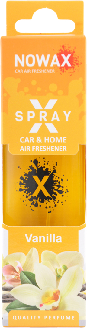 Ароматизатор для авто NOWAX з розпилювачем X Spray Vanilla 50 мл (NX07591) - Фото 1