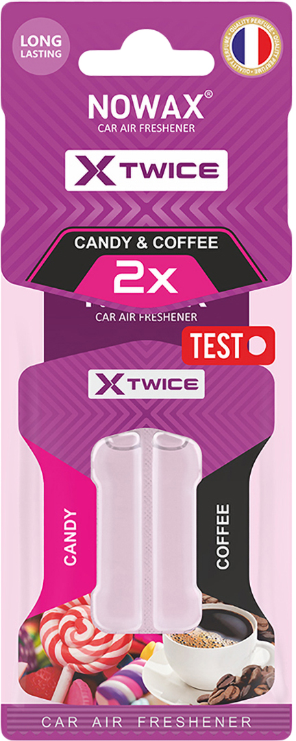 Ароматизатор для авто NOWAX з подвійною капсулою X Twice Candy & Coffe (NX00153) - Фото 1
