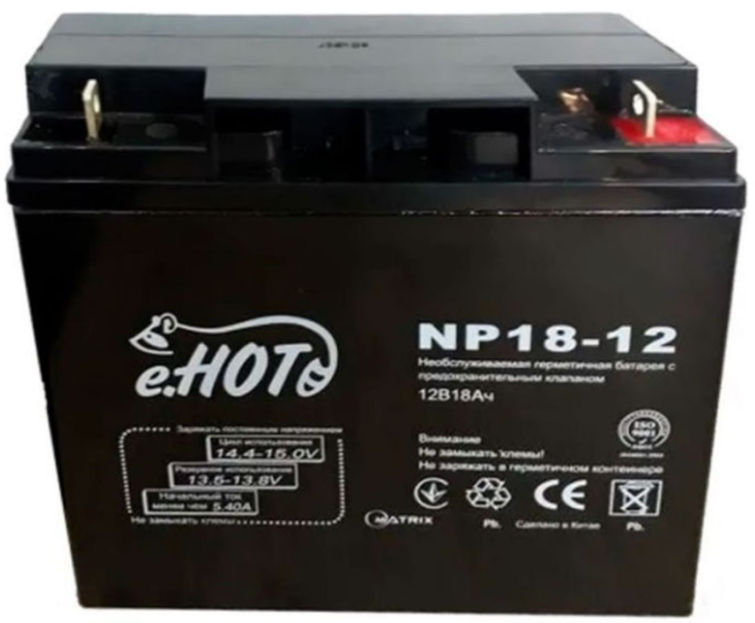 Акумулятор для ДБЖ Enot 12V 18AH (NP18-12) - Фото 1