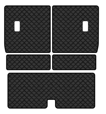 Килимок з екошкіри в багажник авто EVAtech ECO для Pathfinder (R51) 7 seats Nissan 2004-2010 3 покоління SUV EU NS33133BE5BBB - Фото 1