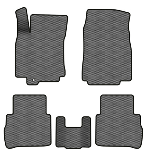 EVA коврики в салон авто EVAtech для Tiida (C11) (Squib VL+VR) Nissan 2004-2014 1 поколение Sedan EU (NS33923C5VL1RGB) - Фото 1