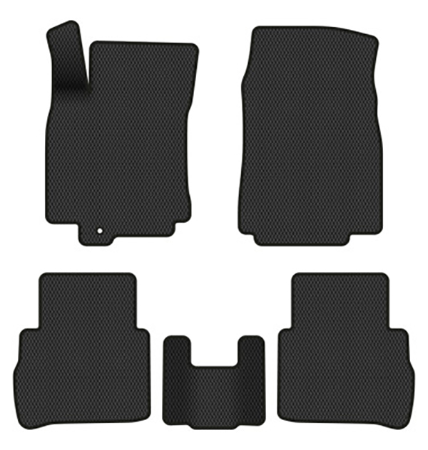 EVA коврики в салон авто EVAtech для Tiida (C11) (Squib VL+VR) Nissan 2004-2014 1 поколение Htb EU (NS33924C5VL1RBB) - Фото 1