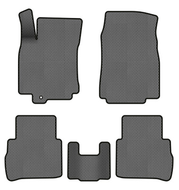 EVA коврики в салон авто EVAtech для Tiida (C11) (Squib VL+VR) Nissan 2004-2014 1 поколение Htb EU (NS33924C5VL1RGB) - Фото 1