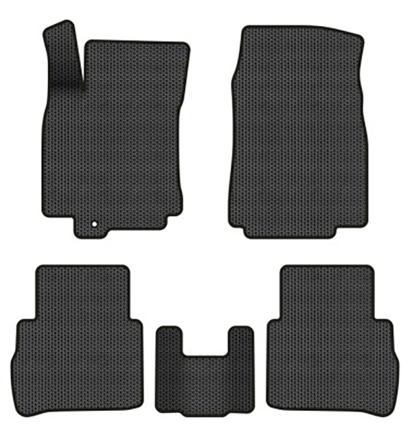 EVA коврики в салон авто EVAtech для Tiida (C11) (Squib VL+VR) Nissan 2004-2014 1 поколение Htb EU (NS33924C5VL1SBB) - Фото 1