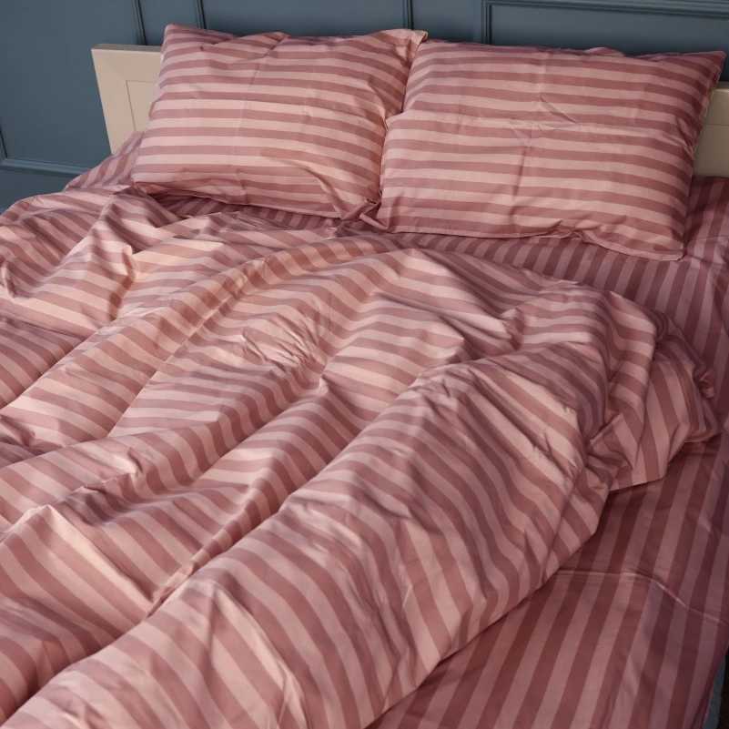 Комплект постельного белья детский MirSon 110х140 см 17-0773 Nude stripes Бязь (2200011152523) - Фото 1