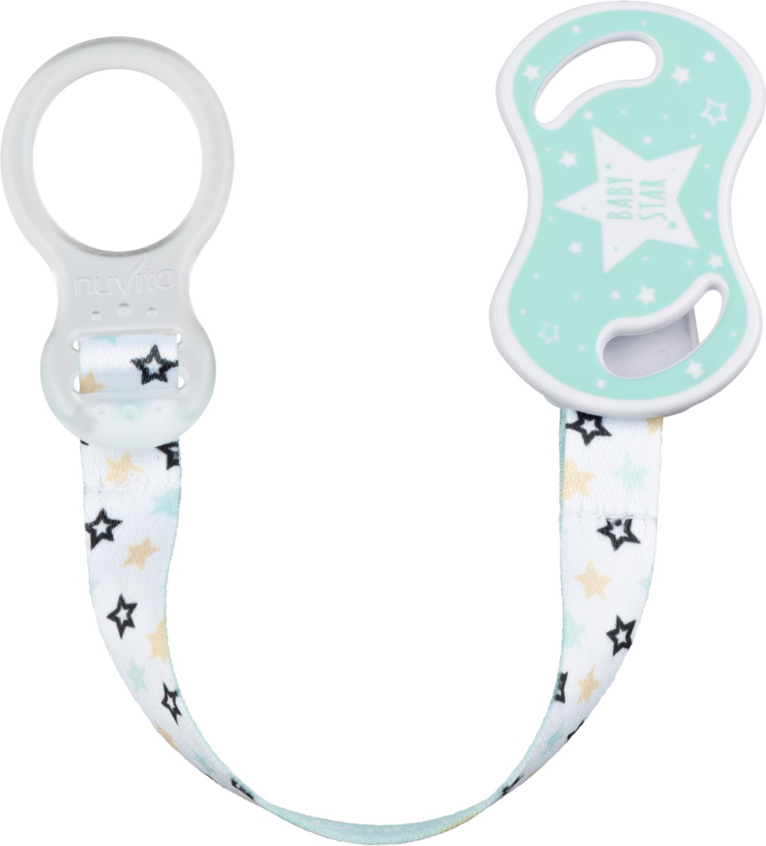 Держатель пустышек Nuvita с кольцом Зеленый (NV6070GREEN) - Фото 1