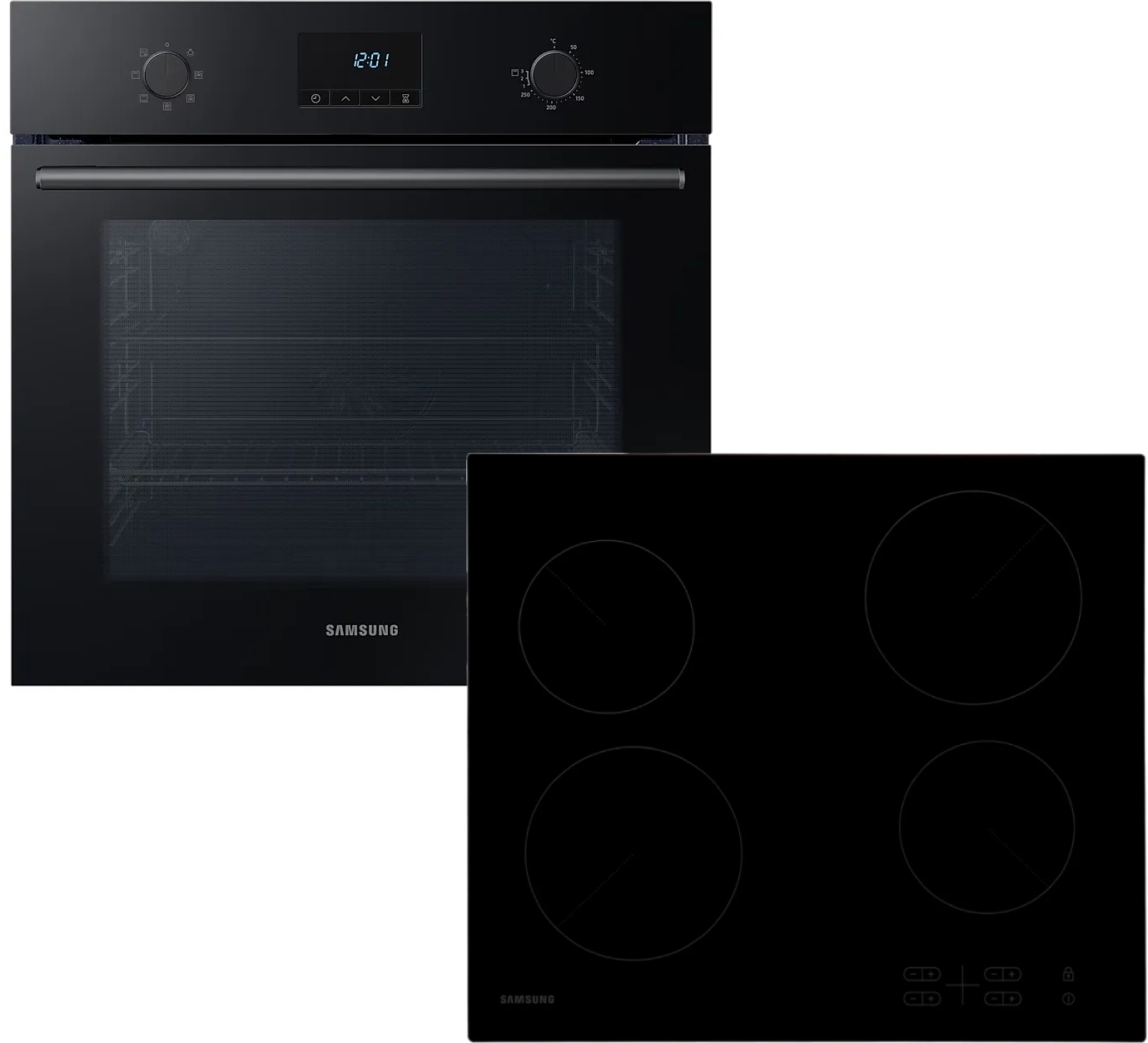 Комплект техники Samsung Духовой шкаф + Варочная панель Samsung NV68A1110RB/WT + NZ64T3506AK/WT - Фото 1