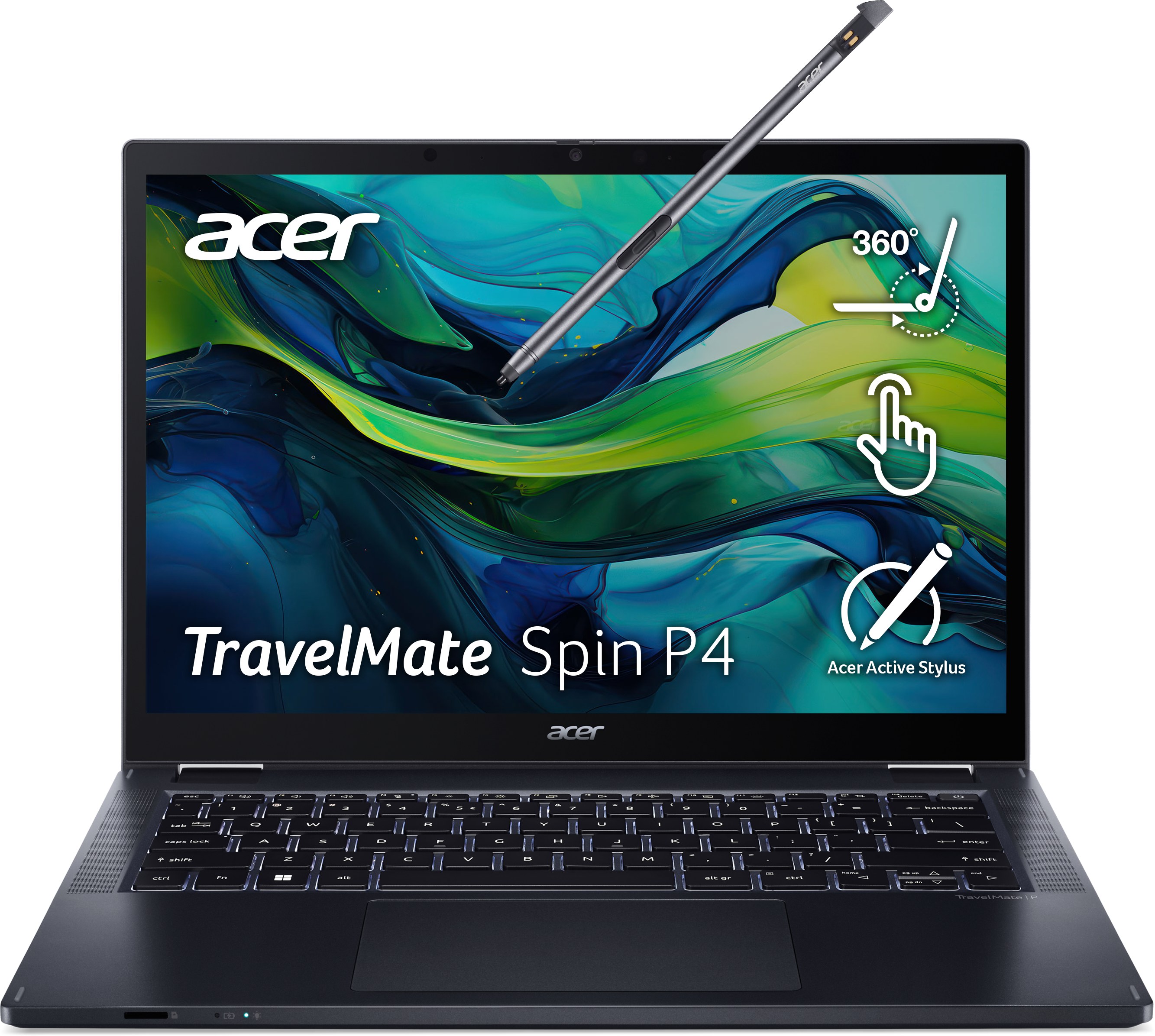 Уценка - Ноутбук Acer TravelMate Spin P4 TMP414RN-52 (NX.VW8EU.009) Blue - Фото 1