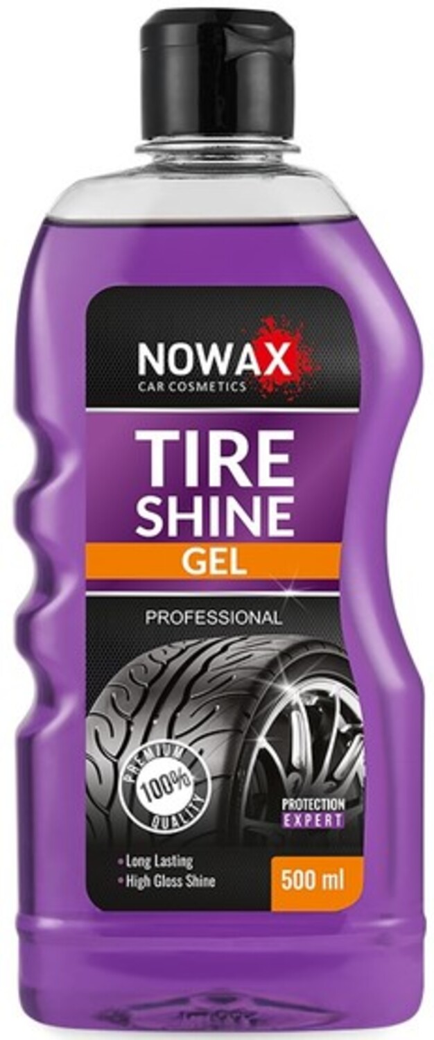 Засіб для шин NOWAX чорніння гелевий TIRE SHINE GEL 500 ml (NX00010) - Фото 1