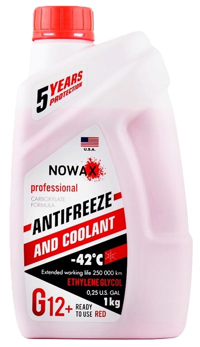 Антифриз NOWAX 
Red (NX01006) - Фото 1