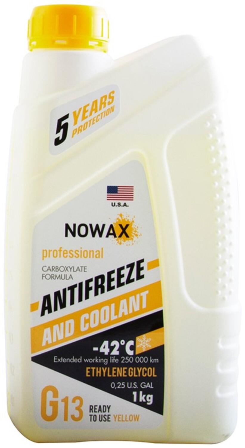 Антифриз NOWAX YELLOW (NX01012) - Фото 1