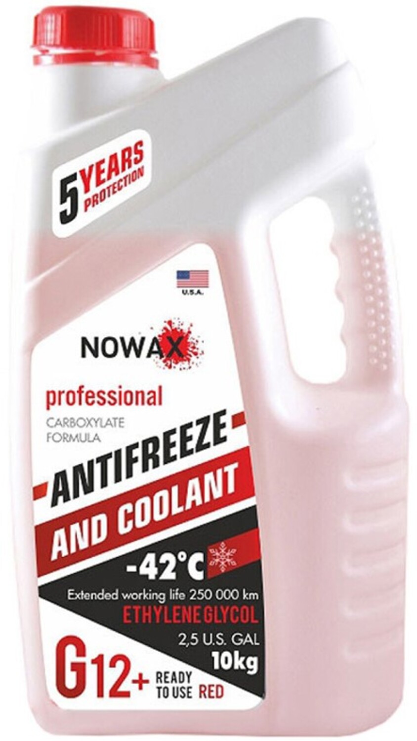 Антифриз NOWAX 
Red (NX10001) - Фото 1