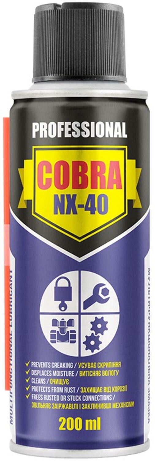 Мастило для авто Cobra MULTIFUNCTIONAL LUBRICANT NX-40 200 мл (NX20400) - Фото 1