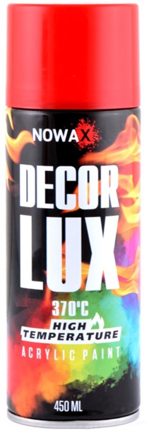 Фарба для авто NOWAX високотемпературна 370° Spray 450 ml червоний (NX48040) - Фото 1
