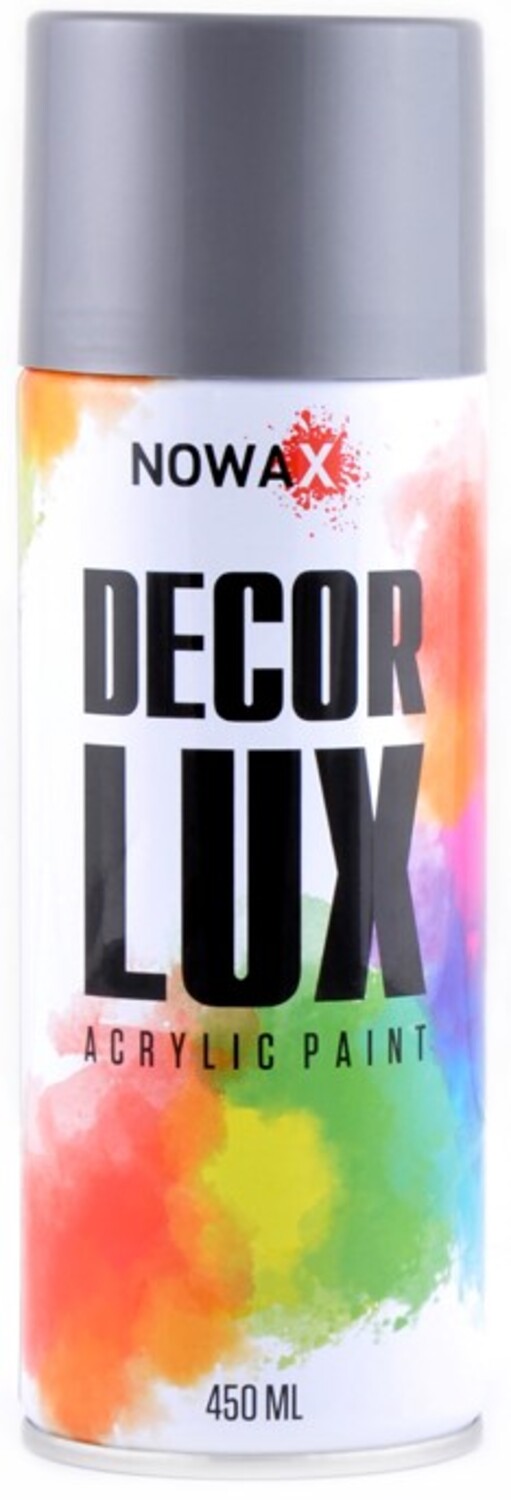 Фарба для авто NOWAX акрилова Spray 450 ml срібний металік (NX48044) - Фото 1