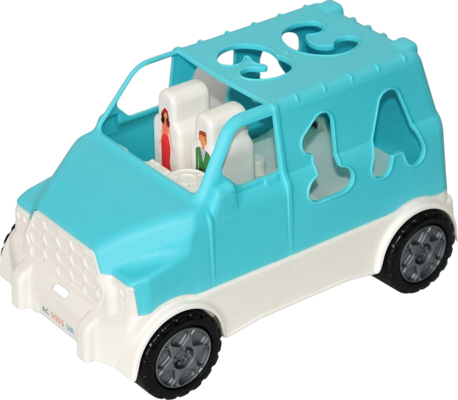 Сортер Tigres Smart Wheels 6 эл. бирюзовый (40062) - Фото 1