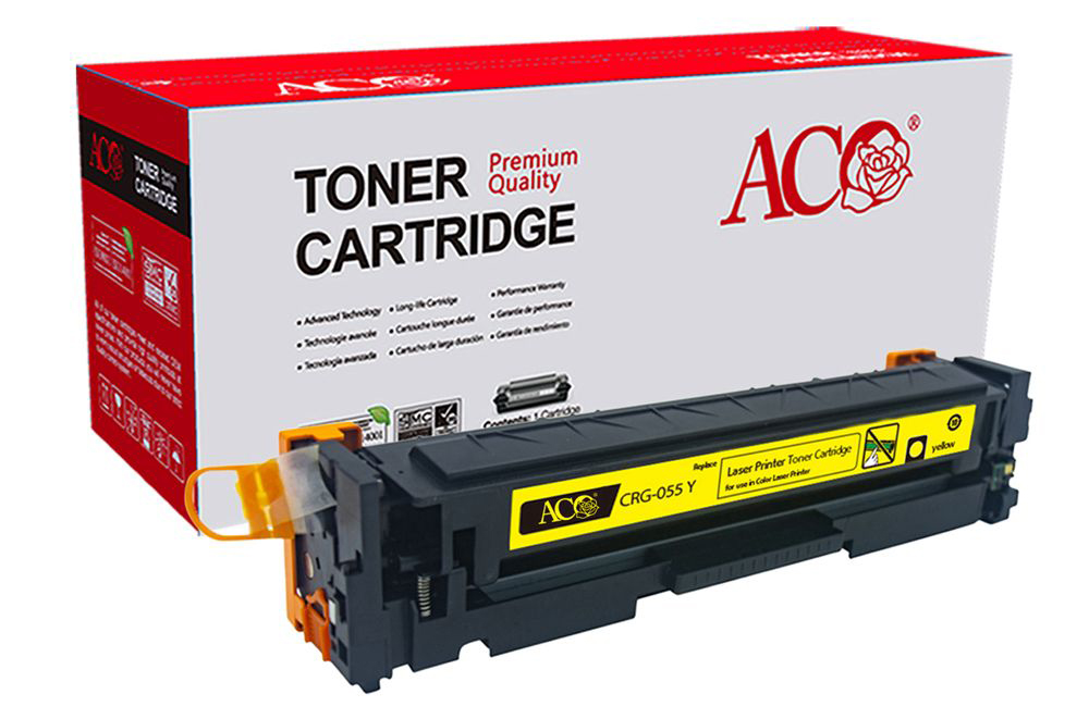 Картридж для лазерных принтеров/МФУ ACO аналог Canon 055H Yellow max для Canon i-sensys MF742Cdw (3017C002) без чипа (ACO-CRG-055HYNC) - Фото 1