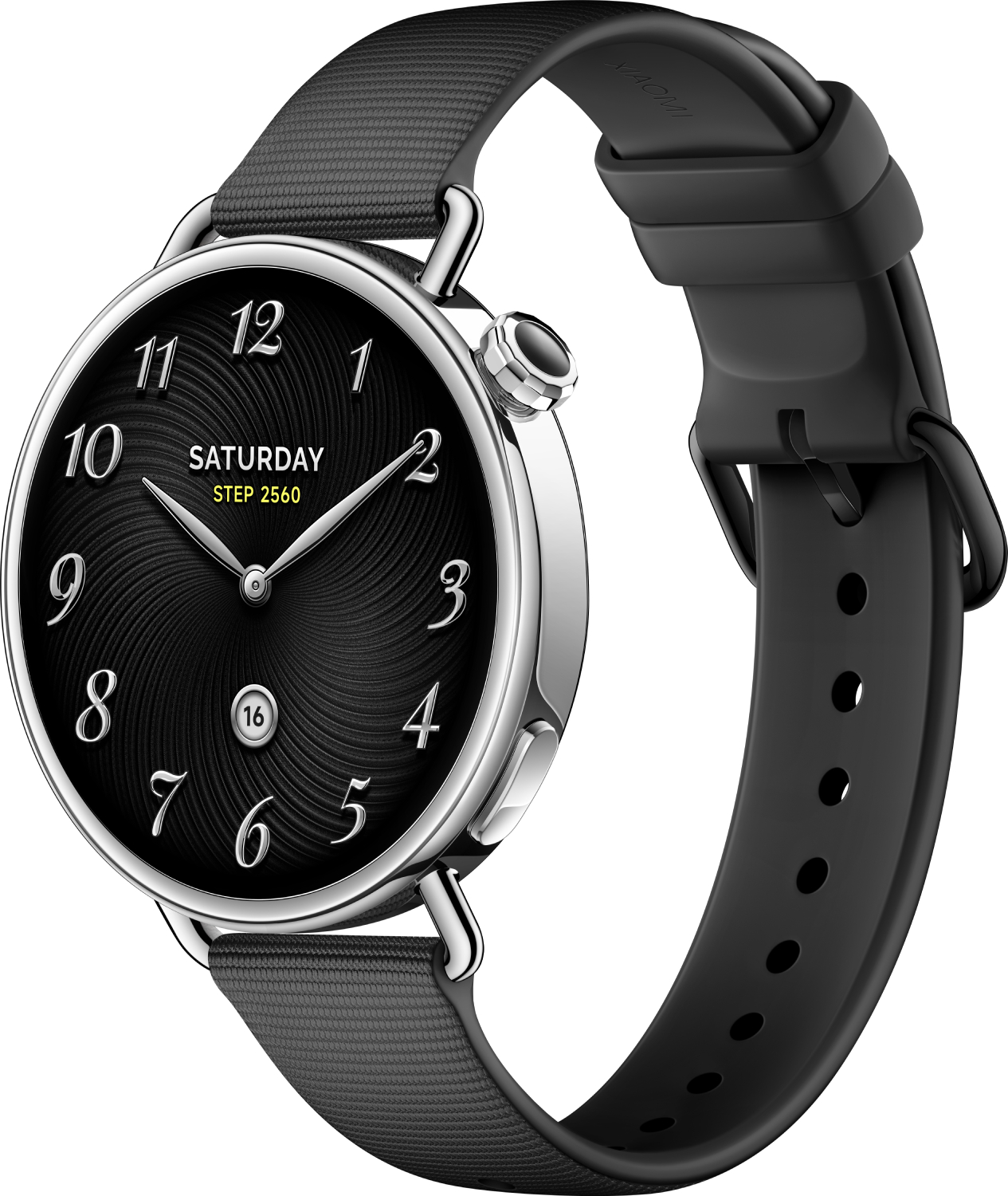 Смарт-часы Xiaomi Watch S4 41mm Fluororubber Strap Black - Фото 1