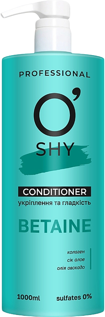 Бальзам для волосся O'Shy Кондиціонер Betaine. Укріплення та гладкість (Professional) 1л (4820263234945) - Фото 1