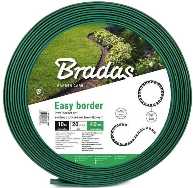 Лента газонная BRADAS Easy Border 4x1000 см Зеленый (OBEGR4010SET) - Фото 1