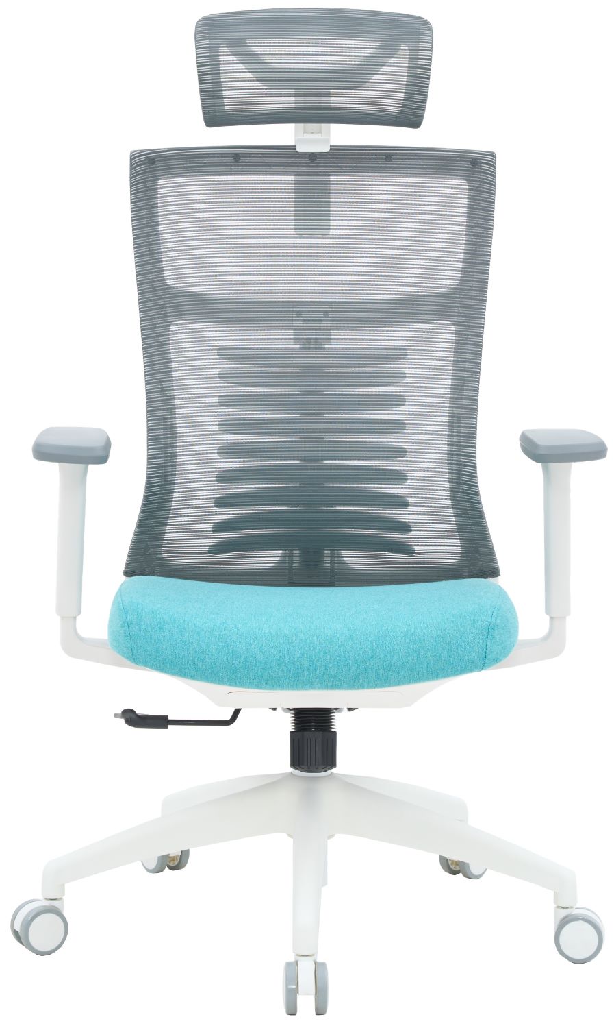 Кресло офисное OfficePro Balance (OC550-W-DG-BL) White/Dark Gray/Blue - Фото 1