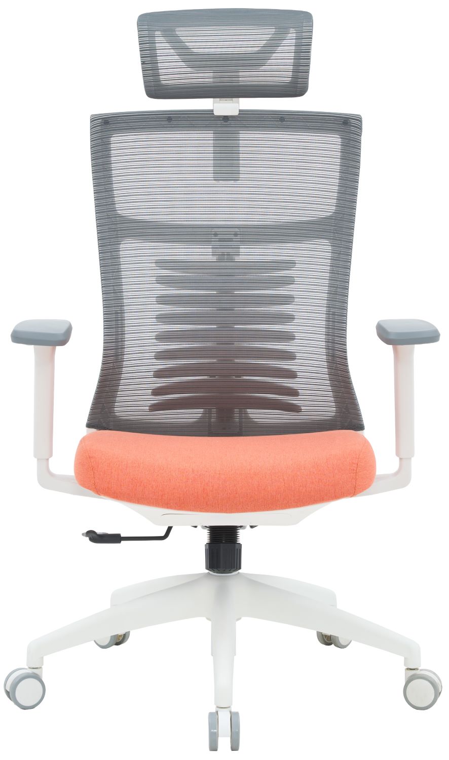Кресло офисное OfficePro Balance (OC550-W-DG-OR) White/Dark Gray/Orange - Фото 1