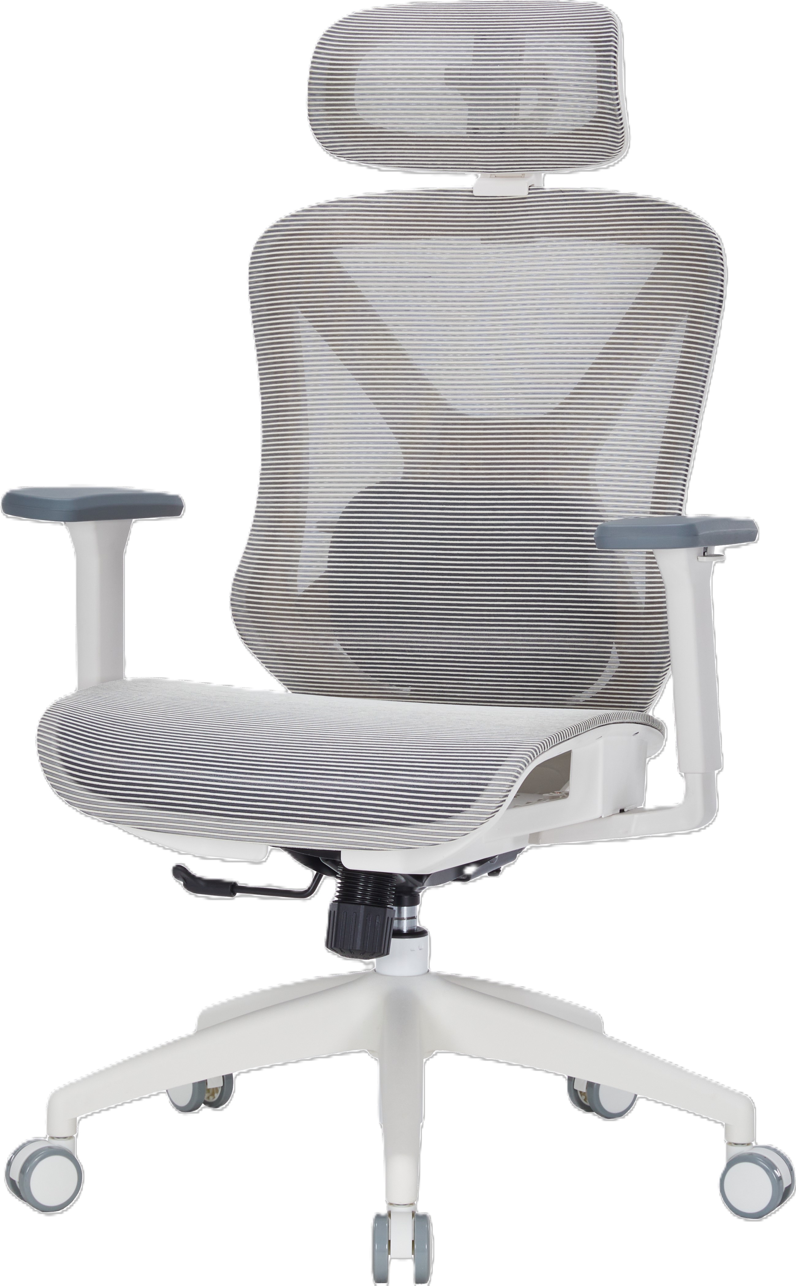 Крісло офісне OfficePro Atlas (OC630-W-LG-LG) White/Light Gray - Фото 1