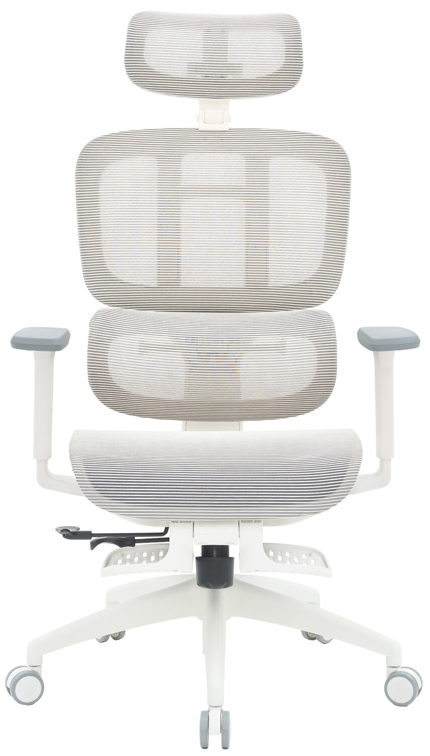 Кресло офисное OfficePro Skyline Footrest (OC750-W-LG-LG) White/Light Gray - Фото 1