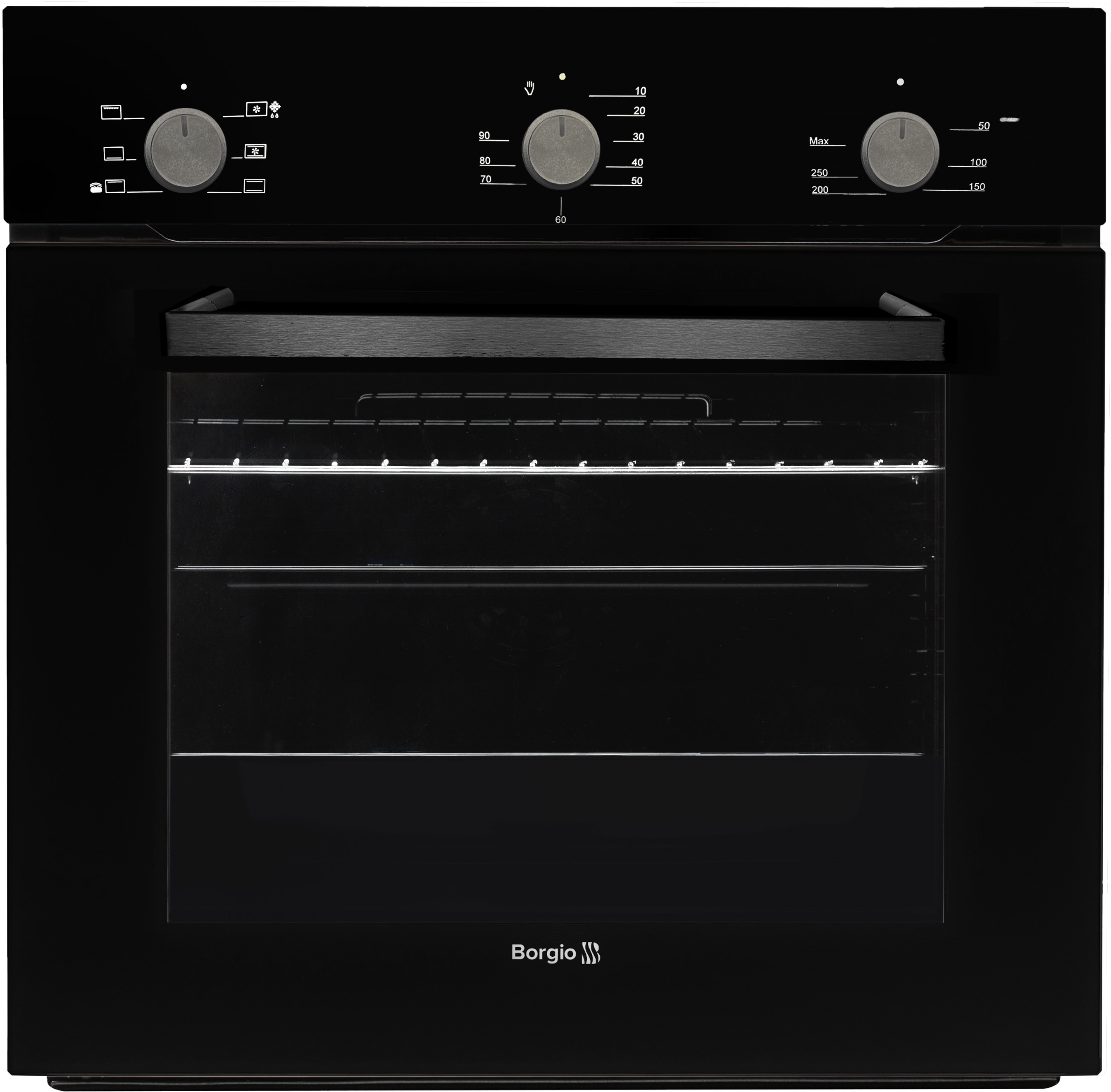 Духовой шкаф электрический Borgio OFA 306.02 B Black Glass - Фото 1