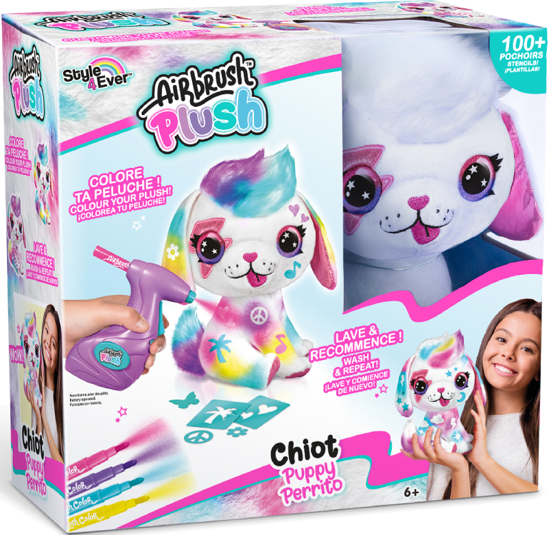 Набор для декупажа и росписи Canal Toys DIY AIRBRUSH PLUSH - Щенок (OFG249/1) - Фото 1