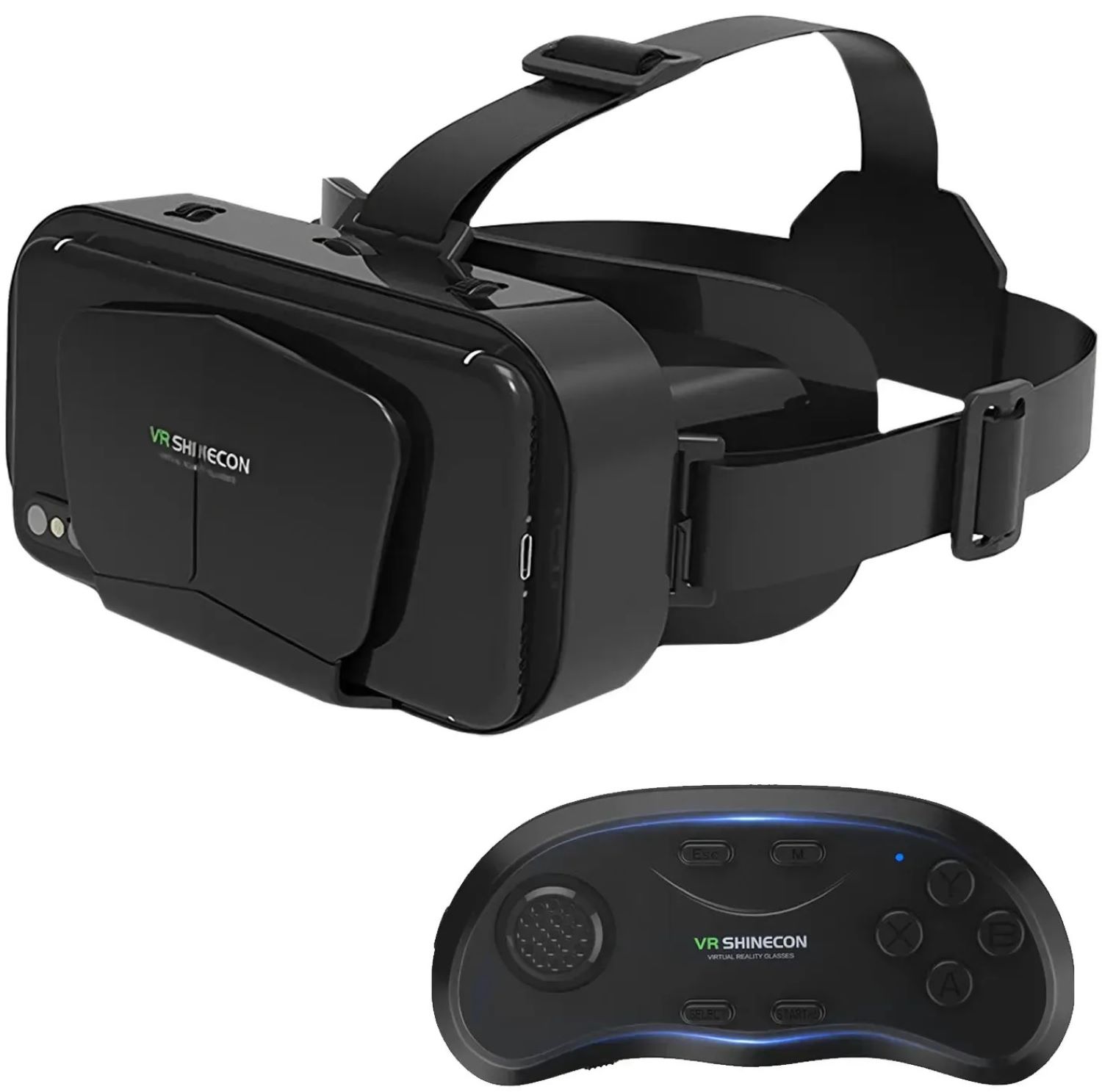 Очки виртуальной реальности Shinecon SC-G10-Box + Джойстик Shinecon SC-B01 - Фото 1