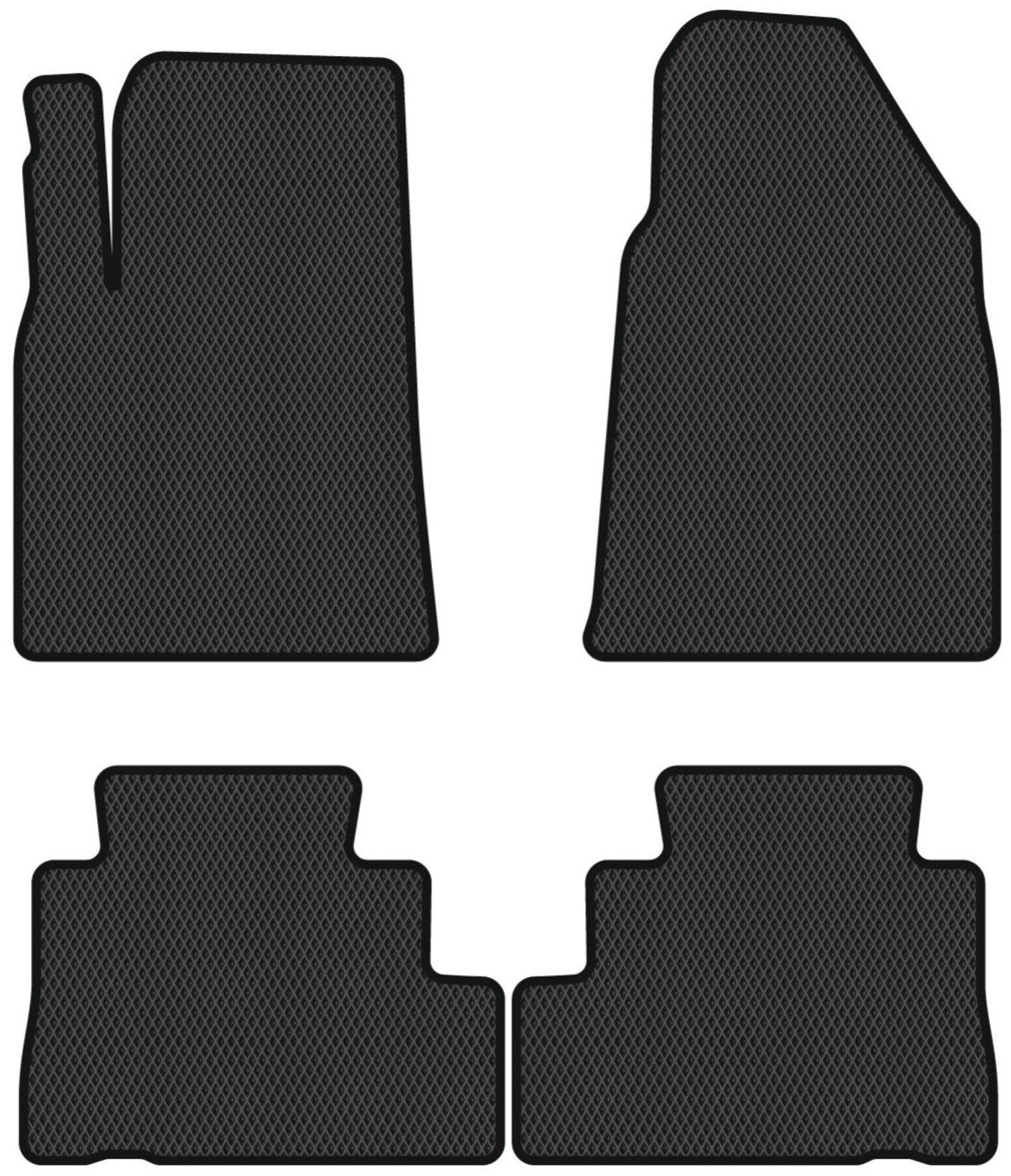 EVA килимки в салон авто EVAtech для Antara Opel 2006-2010 1 покоління SUV EU OL31506PVC4RBB - Фото 1