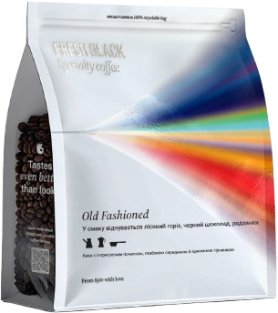 Кофе в зернах Fresh Black Old Fashioned Hazelnut/Dark Chocolate/Raisins 1кг - Фото 1