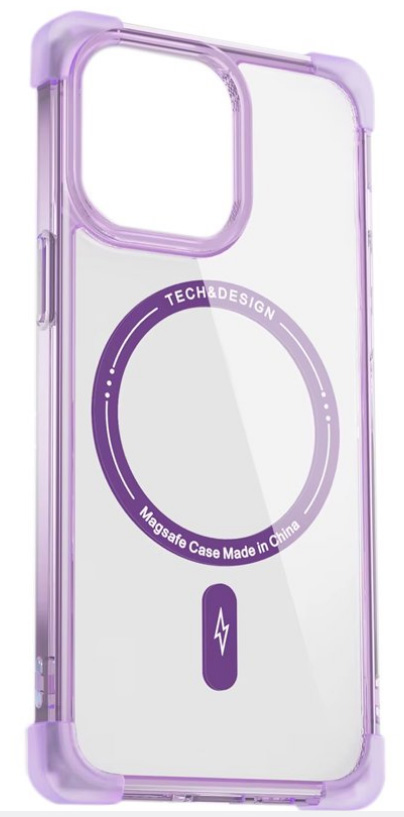 Чехол для смартфона Gelius Proof Special MagSafe for iPhone 16 Plus Transparent Violet (99730) - Фото 1