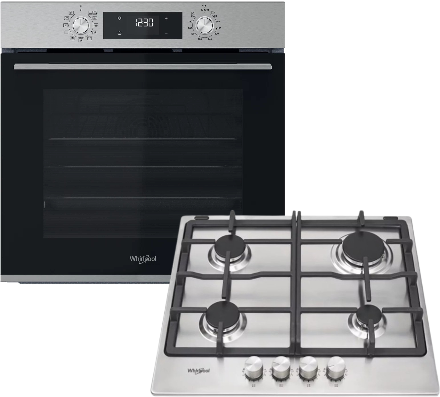 Комплект техніки Whirlpool Духова шафа + Варильна поверхня Whirlpool OMK58HU1X + TKRL660IX - Фото 1