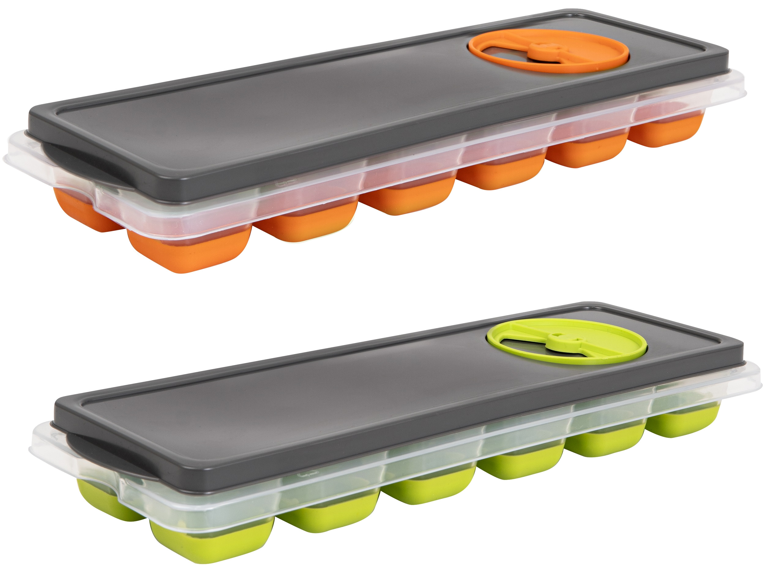 Форма для льда Herevin ICE CUBE Orange-Green MIX в ассортименте (161020-560) - Фото 1